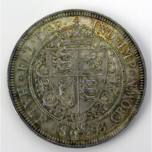 1430C - A Victoria 1893 Half Crown