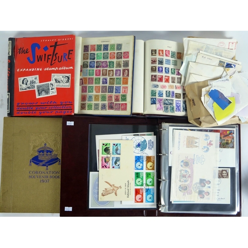 1469D - A Collection of GB and World Stamps including early decimal mint stamp packs, etc. and a 1936 Corona... 