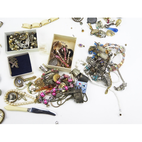 320 - A Box of Costume Jewellery including, silver jewellery, five rings a silver coin bracelet, one other... 