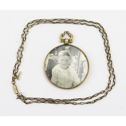 333 - An Antique 9ct Gold Chain with barrel clasp, 17.5