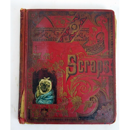 1618A - A Victorian scrap album, filled with scraps, advertising ephemera, mostly American.