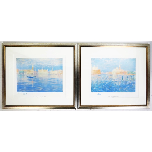 1556 - John Miller (1931 - 2002), Cornish artist known for his seascapes and bold use of blues. Two Limited... 