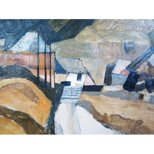 1568 - John Armstrong (B. 1937-), British artist, designer of stage sets and murals, 'Rain over Quarry, New... 