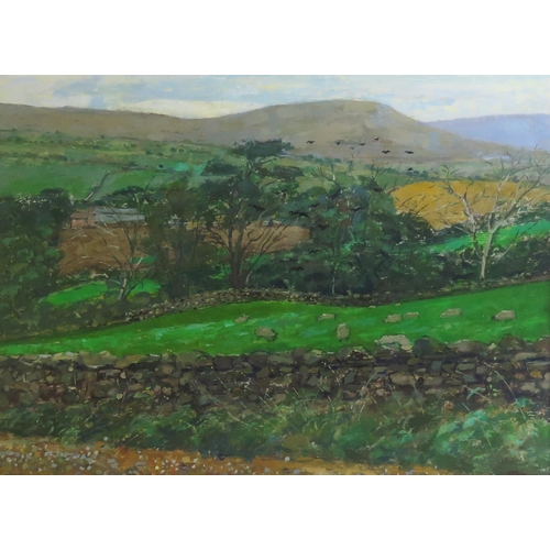 1570 - Jack E Millar RA (1921 - 2006), British artist, 'Pennine Way Norton in Ribblesdale', oil on board, s... 