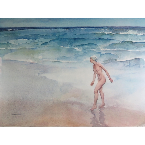 1572 - Sir William Russell Flint (1880 - 1969) Scottish artist and illustrator, 'Waves', pencil signed and ... 