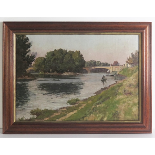 1576 - William Baptiste Baird, American artist (1847 - 1917), Le Pont de Neuilly', oil on canvas, signed lo... 