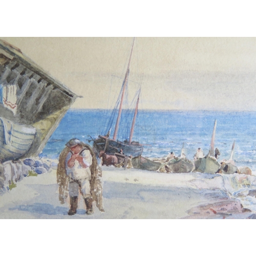 1578 - Ficklin, C19th Century signed watercolour titled 'Cadgwith Aug 1857', 45 x 25cm, F & G