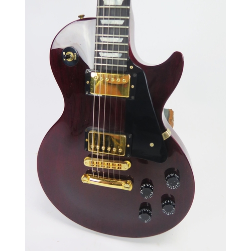 193 - 1993 Gibson Les Paul Studio electric guitar, made in USA, wine red finish, ebony fret board, gold ha... 