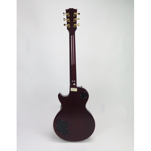 193 - 1993 Gibson Les Paul Studio electric guitar, made in USA, wine red finish, ebony fret board, gold ha... 