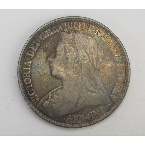 232 - A Victorian Silver Crown 1895