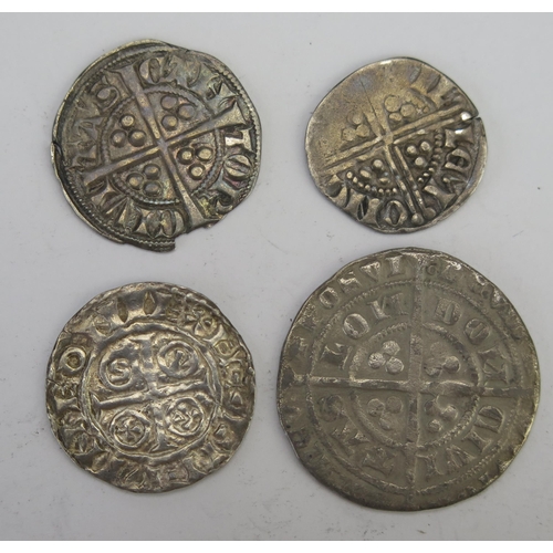 243 - A Selection of Early Hammered Silver Coins including a Long Cross Penny, largest 25.2mm