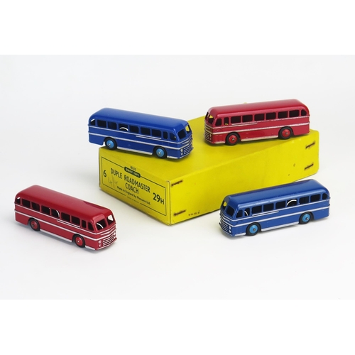 274 - Dinky 29H (282) Duple Roadmaster Leyland Royal Tiger Coach Trade Pack for 6 (4 models included) x2 d... 