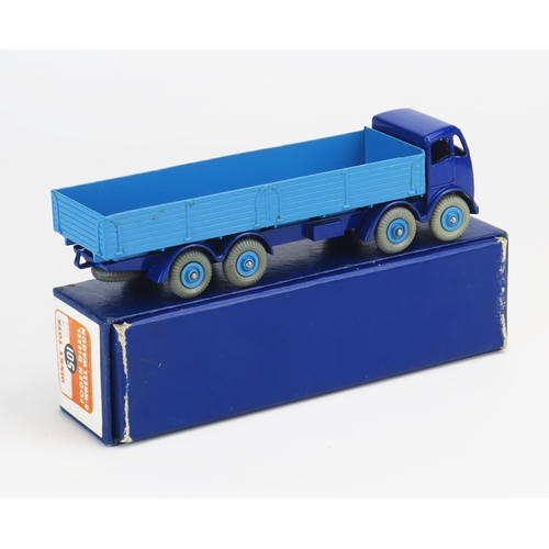 280 - Dinky 501 Foden Diesel 8 Wheel Wagon (type 2 cab), violet blue cab, chassis and tow hook, light blue... 