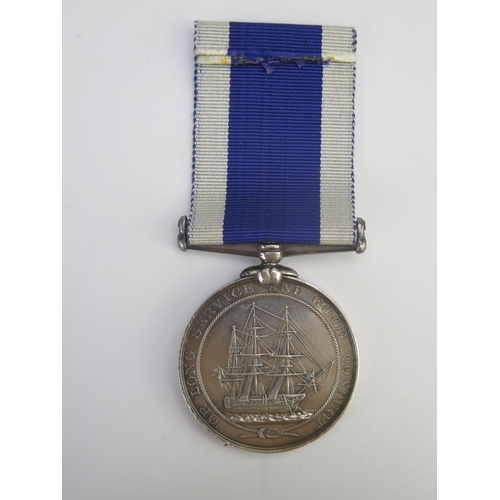 309 - A Victorian Royal Navy Long Service & Good Conduct Medal to C. J. Cauley. C.P.O. H.M.S. Superb.