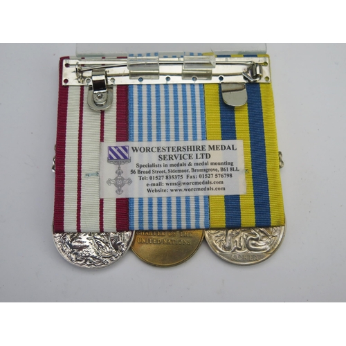 323 - A Korean trio to P/SXX830853. R. F. Butler. A.B.R.N. with Korea clasp, Naval General Service Medal w... 