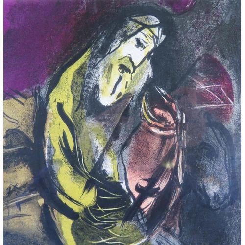 333 - * Marc Chagall (1887 - 1985) Modernist Artist, 'Jeremiah', coloured lithograph from the Bible series... 