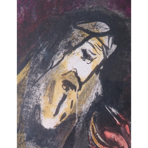 333 - * Marc Chagall (1887 - 1985) Modernist Artist, 'Jeremiah', coloured lithograph from the Bible series... 