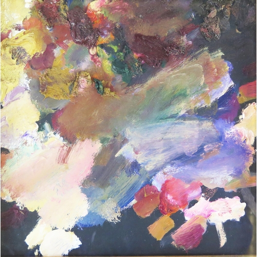 337 - R O Lenkiewicz (1941- 2002) South West Artist, artist's own paint palette from his studio, oil on bo... 