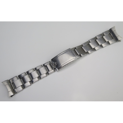 75 - A ROLEX Oyster Bracelet 7206 Folded Riveted 58 End Links (16cm closed), c. 1969, compatible with: Su... 