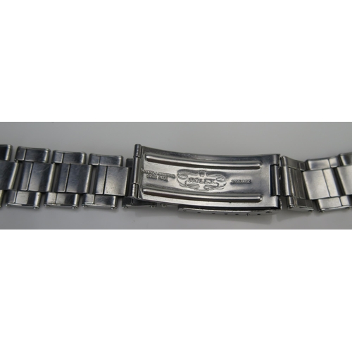 75 - A ROLEX Oyster Bracelet 7206 Folded Riveted 58 End Links (16cm closed), c. 1969, compatible with: Su... 