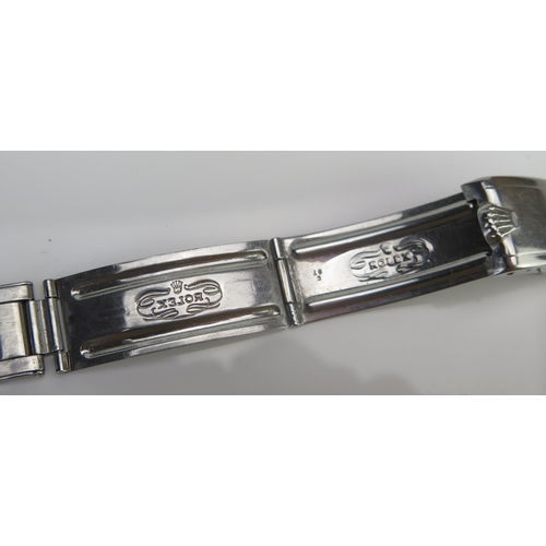 75 - A ROLEX Oyster Bracelet 7206 Folded Riveted 58 End Links (16cm closed), c. 1969, compatible with: Su... 