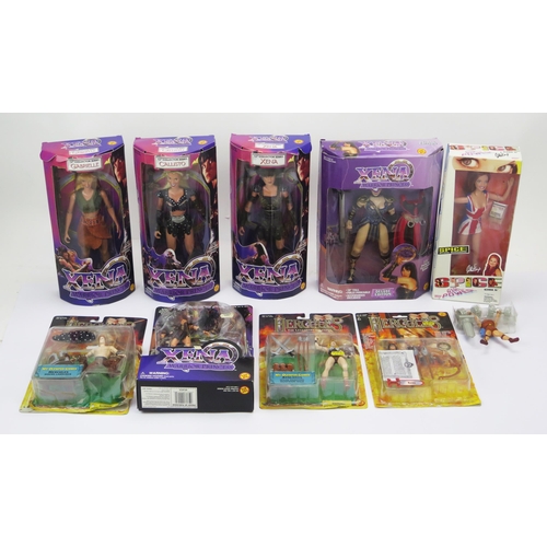 1017 - Xena Warrior Princess and Hercules Collector Figures by Toy Biz including x3 12