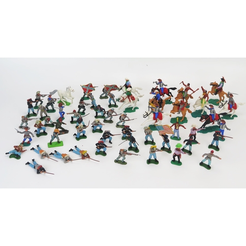 1018 - Britains and Timpo Toys American Civil War and Cowboys and Indians Plastic Toy Soldiers