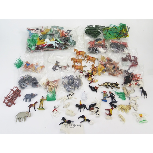 1020 - Collection of Plastic Toy Animals and Other Figures including Britains etc.