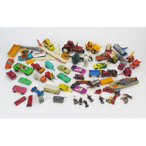 1024 - Collection of Vintage Playworn Diecast including Matchbox, Majorette, Lone Star, Husky, Dinky etc.