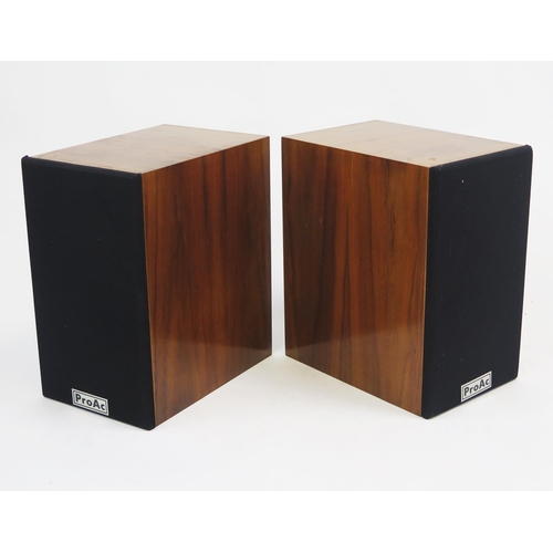 1076 - ProAc Tablette Pair of Speakers, 8 ohms, 80 watts, with teak veneer casing