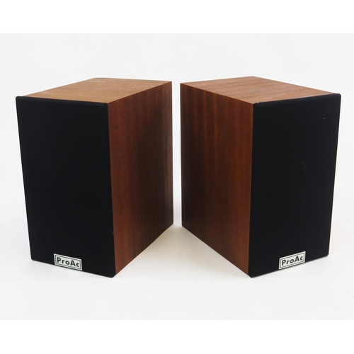 1077 - ProAc Tablette Pair of Speakers, 8 ohms, 80 watts, with mahogany veneer casing