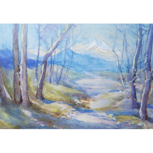 1096 - A Set of Four Italian Watercolours _ 'Nr. Albenga (Nr. Alassio)' 26x18cm, 'Audora Valley Nr. Allasio... 