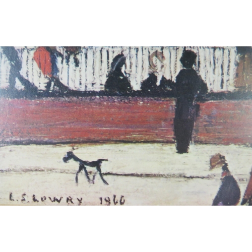 1103 - L.S. Lowry, 'Town Centre', print, 60x50cm, framed & glazed and one other