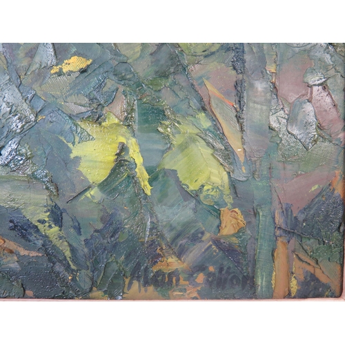 1110 - Alan Cotton (b.1936), 'Piemonte _ Catiglione Fallento' 1999, oil on canvas, labelled verso, 59.5cm s... 