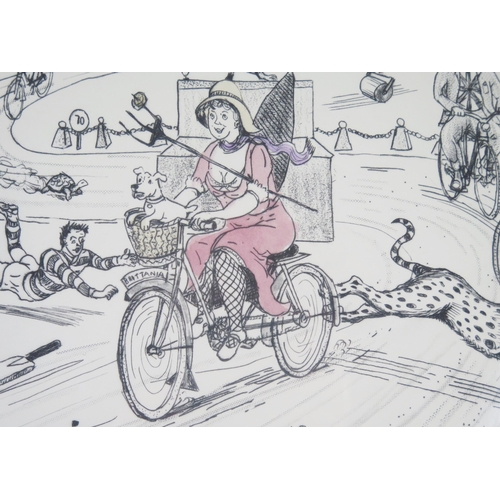 1116 - Chris Orr (b.1943) Painter and Printmaker 'Brittania (sic) on the Move', artist's proof, etching and... 