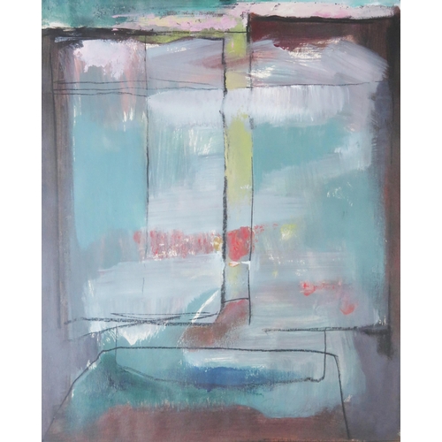 1121 - Rita Vickery 2000, 'Windows of Change I Mindstates Series', label states oil on canvas, 34x28cm, fra... 