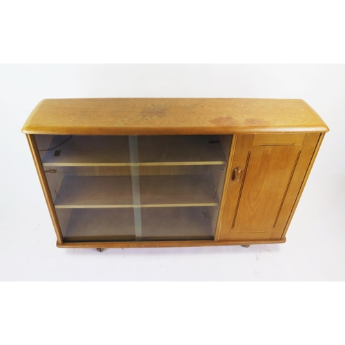 1139 - A Priory Glazed Bookcase with a single cupboard, 136(w)x35(d)x87(h)cm