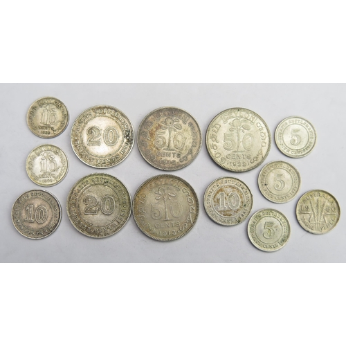 815 - Straits Settlement and Ceylon group including 1881 / 1889 20 cents