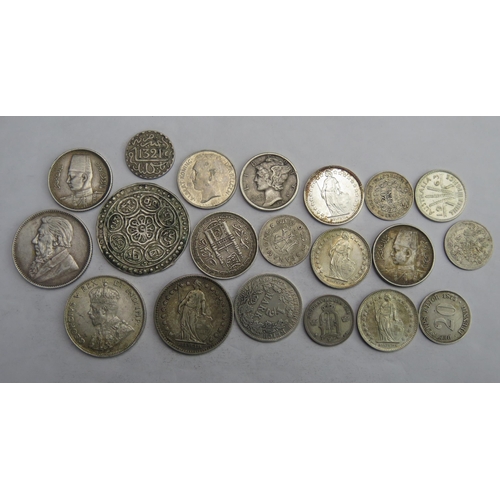 839 - Mixed silver World group of 20 coins - some better grade