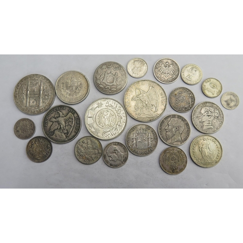 841 - Mixed silver coins World group of 20 silver coins - some better grade