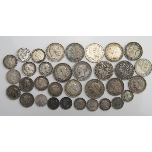 860 - Sheet of Maundy coins - 8 x Maundy penny, 11 x Maundy 2d, 9 x Maundy 4d including 1826 and 1828 etc.