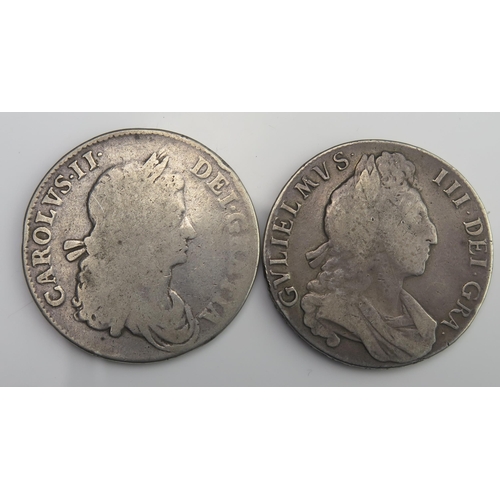 871 - Charles II 1662 with William III 1700 Crown