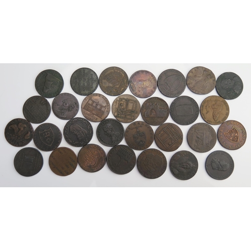 901 - 29 x 18th century halfpenny tokens