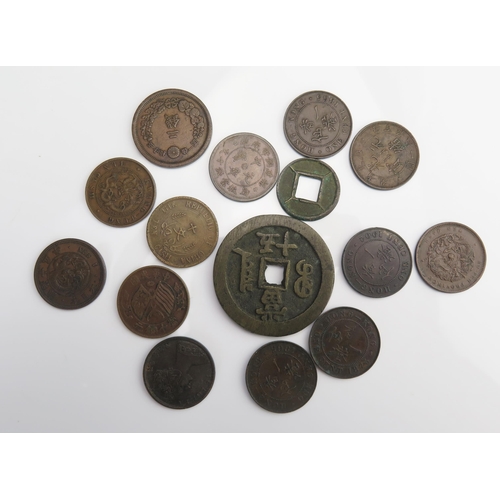 909 - Hong Kong and Chinese copper.  Hong Kong one cents 1865 x 2, 1875, 1901, 1902 with Kwang-Tung one ca... 