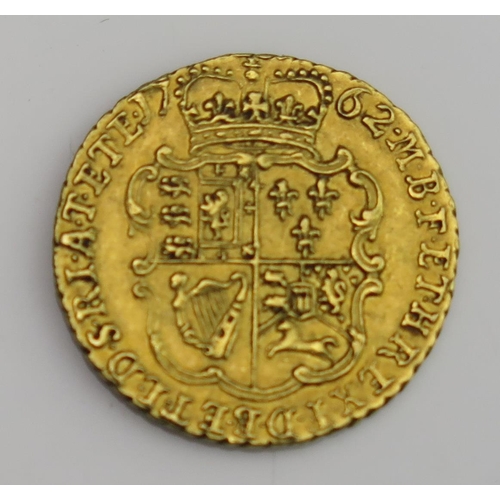 933 - A George III Gold Quarter Guinea