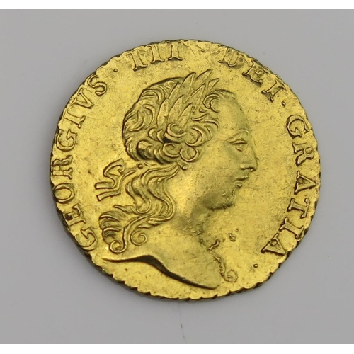 934 - A George III Gold Quarter Guinea