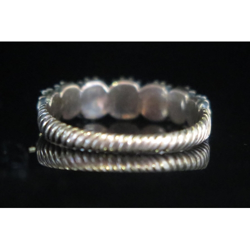 98 - A Georgian Split Pearl or Cultured Split Pearl Ring in a precious rose metal setting, size L.5, 1.56... 