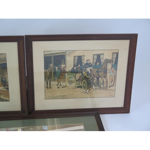 1133 - Three Cecil Aldin Prints, largest 61x38cm, all framed & glazed