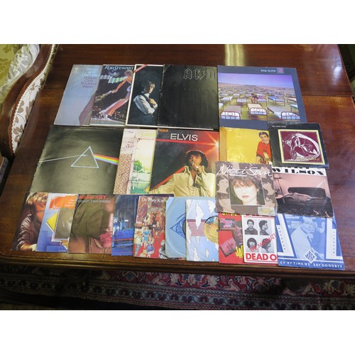 1083 - Collection of LPs and  Singles Records, mostly 1970s/80s including The Rolling Stones, Simon and Gar... 