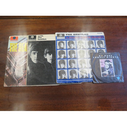 1083A - A Collection of Beatles LP Records and Paul McCartney single